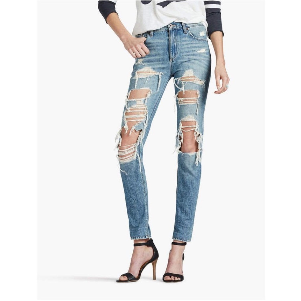 Lucky Brand Bridgitte Ripped Skinny Jeans Size 27